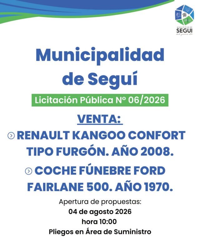 publica N° 06-2026 Segundo Llamado